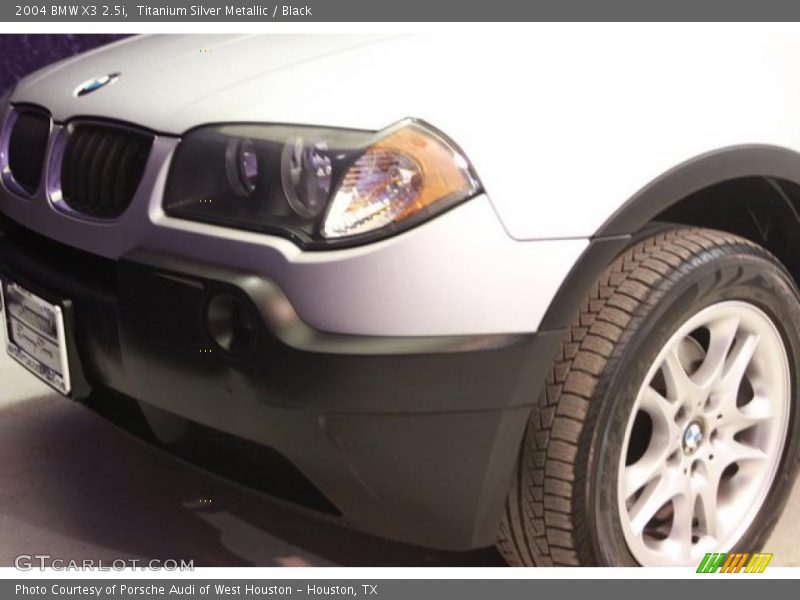 Titanium Silver Metallic / Black 2004 BMW X3 2.5i
