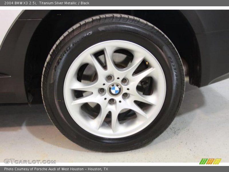Titanium Silver Metallic / Black 2004 BMW X3 2.5i