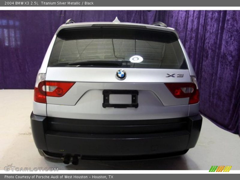 Titanium Silver Metallic / Black 2004 BMW X3 2.5i