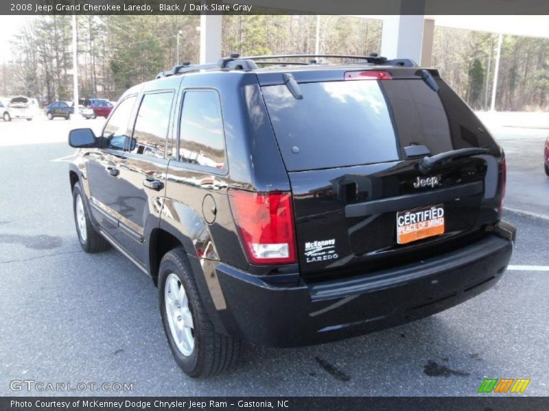 Black / Dark Slate Gray 2008 Jeep Grand Cherokee Laredo