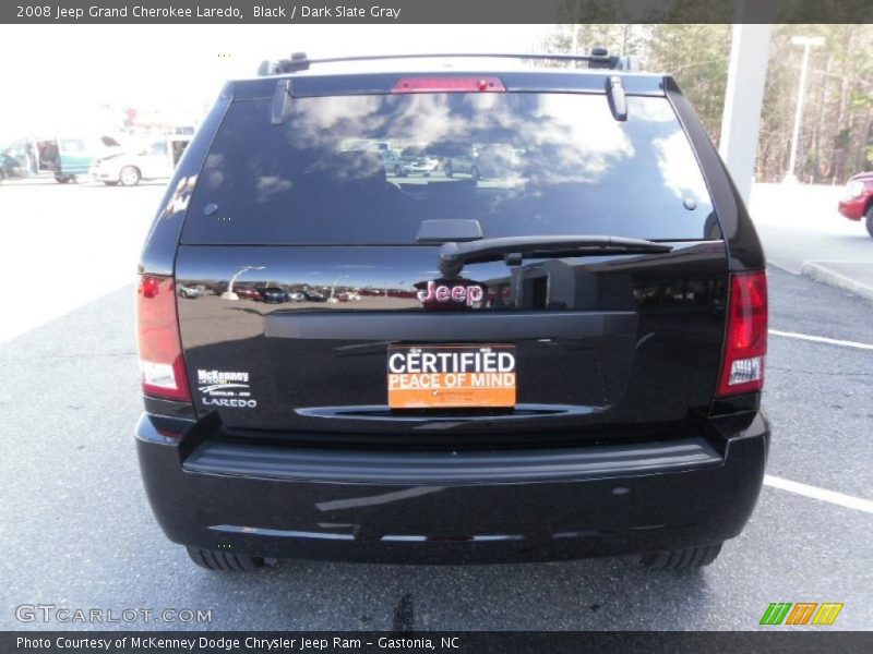Black / Dark Slate Gray 2008 Jeep Grand Cherokee Laredo