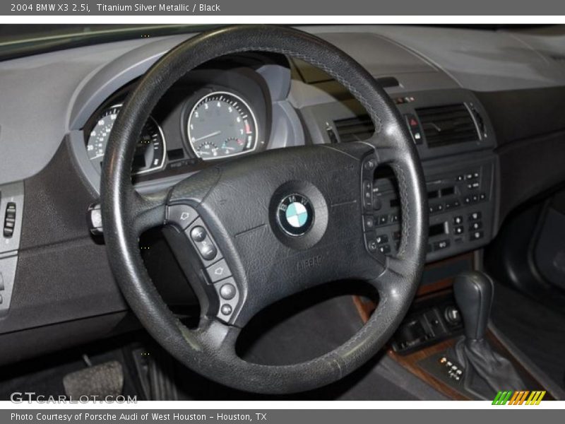 Titanium Silver Metallic / Black 2004 BMW X3 2.5i