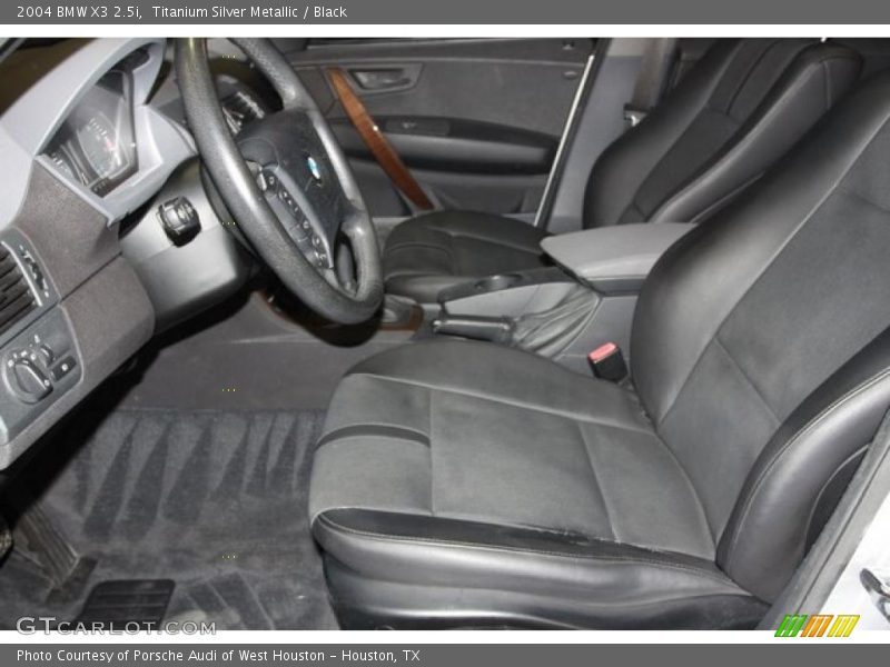 Titanium Silver Metallic / Black 2004 BMW X3 2.5i