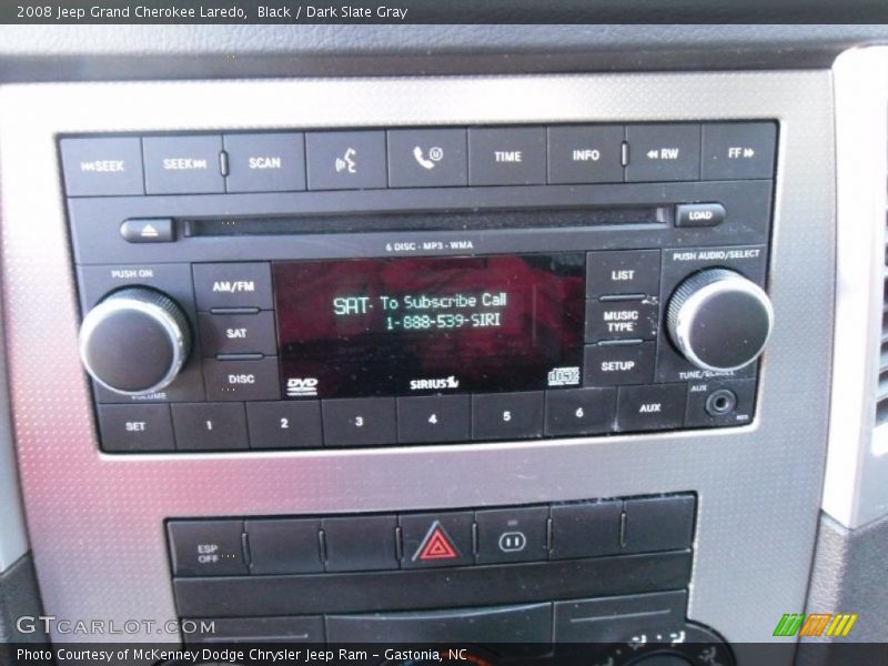 Black / Dark Slate Gray 2008 Jeep Grand Cherokee Laredo