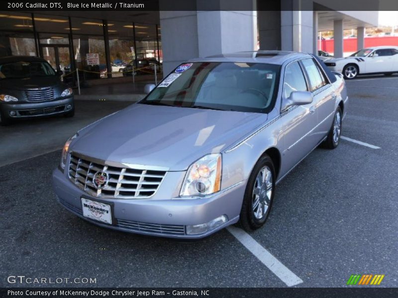 Blue Ice Metallic / Titanium 2006 Cadillac DTS