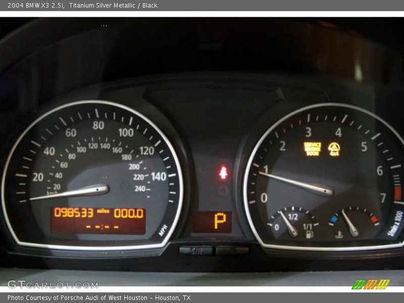 Titanium Silver Metallic / Black 2004 BMW X3 2.5i