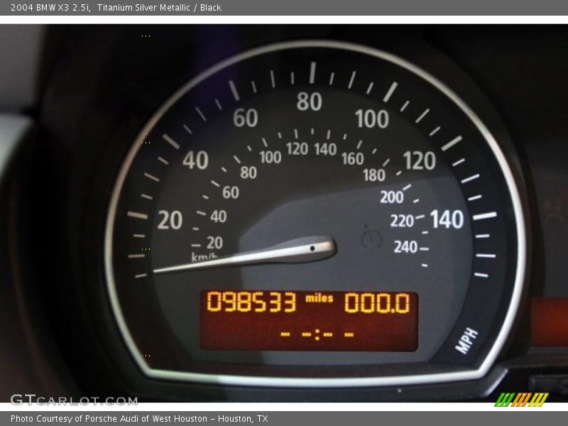 Titanium Silver Metallic / Black 2004 BMW X3 2.5i