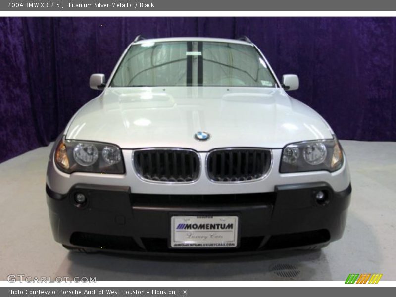 Titanium Silver Metallic / Black 2004 BMW X3 2.5i