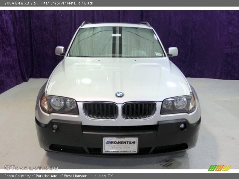 Titanium Silver Metallic / Black 2004 BMW X3 2.5i