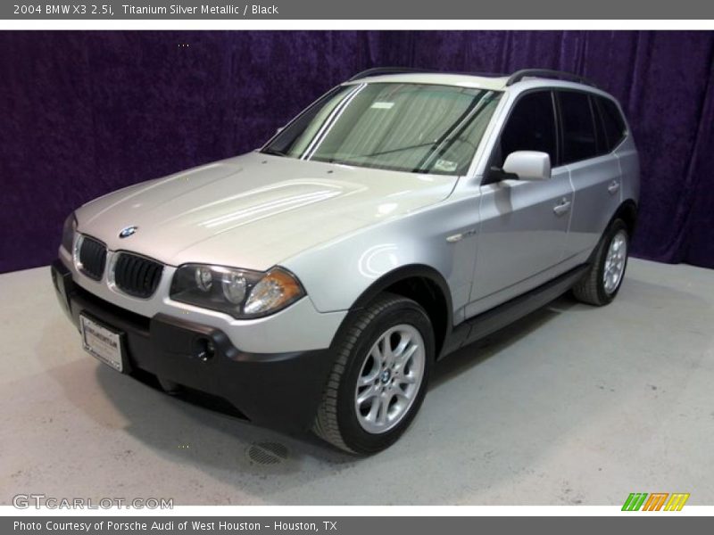 Titanium Silver Metallic / Black 2004 BMW X3 2.5i