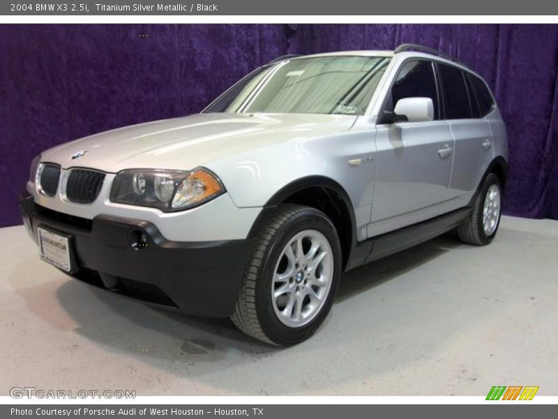 Titanium Silver Metallic / Black 2004 BMW X3 2.5i