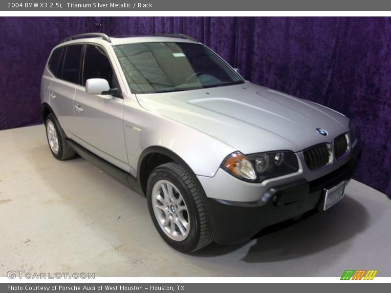 Titanium Silver Metallic / Black 2004 BMW X3 2.5i