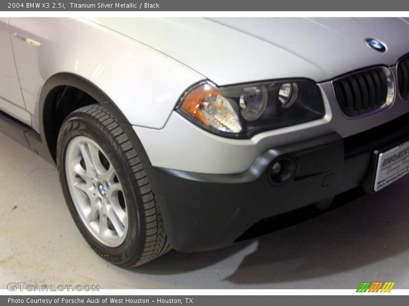 Titanium Silver Metallic / Black 2004 BMW X3 2.5i