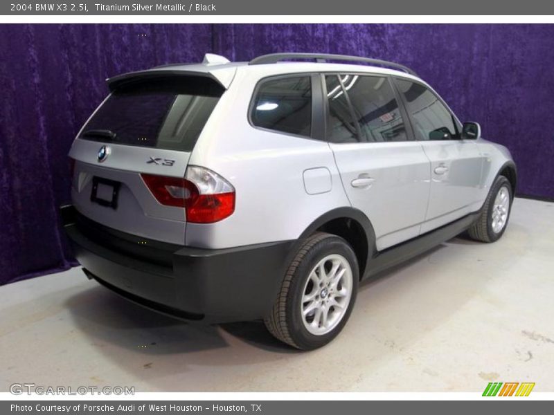 Titanium Silver Metallic / Black 2004 BMW X3 2.5i