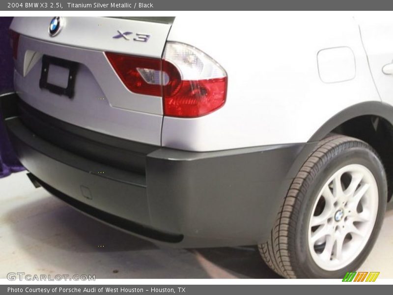 Titanium Silver Metallic / Black 2004 BMW X3 2.5i