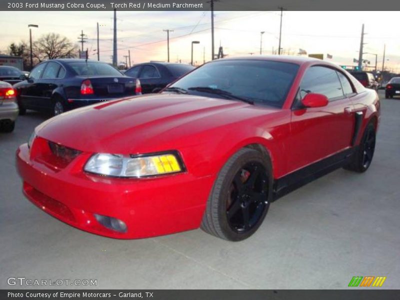 Torch Red / Medium Parchment 2003 Ford Mustang Cobra Coupe