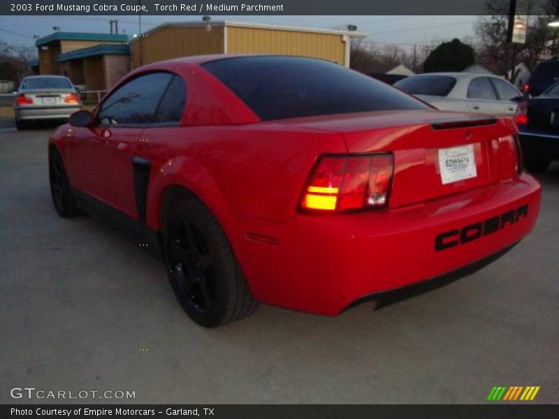 Torch Red / Medium Parchment 2003 Ford Mustang Cobra Coupe