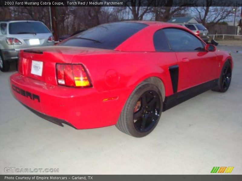 Torch Red / Medium Parchment 2003 Ford Mustang Cobra Coupe