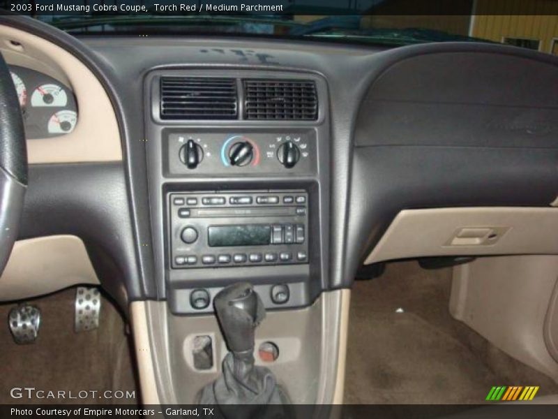 Torch Red / Medium Parchment 2003 Ford Mustang Cobra Coupe