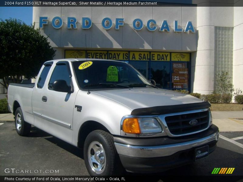 Silver Metallic / Heritage Medium Parchment 2004 Ford F150 XLT Heritage SuperCab