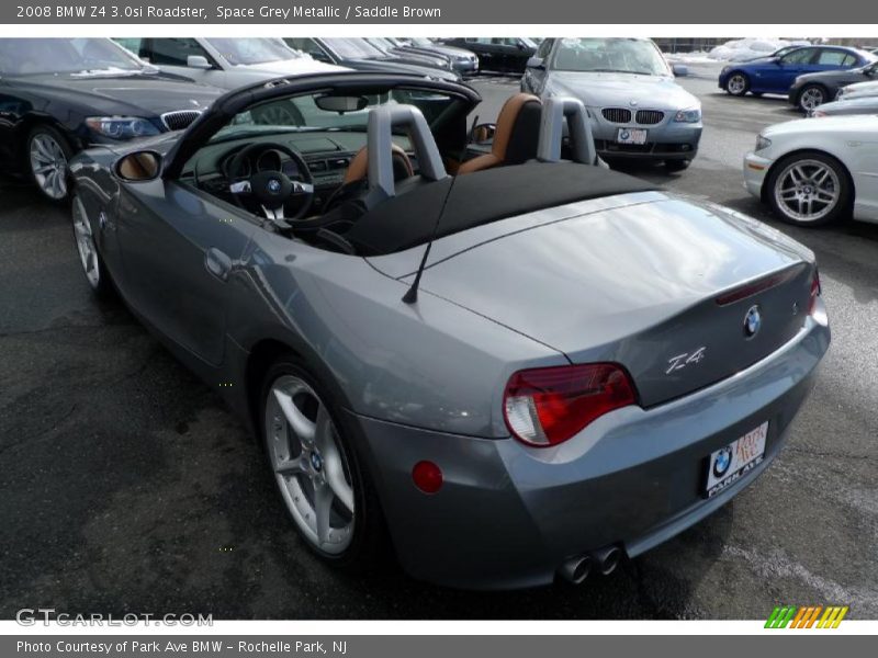 Space Grey Metallic / Saddle Brown 2008 BMW Z4 3.0si Roadster