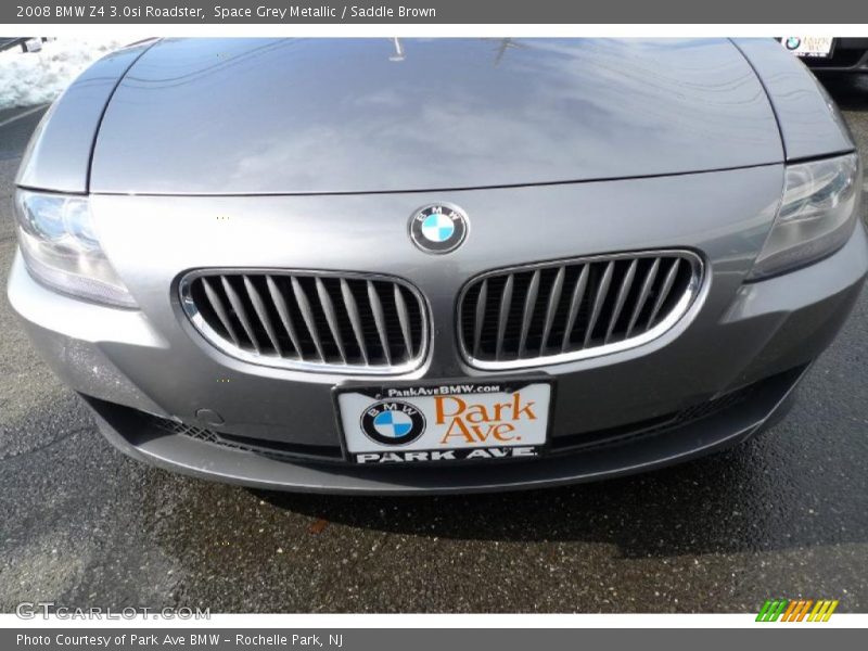Space Grey Metallic / Saddle Brown 2008 BMW Z4 3.0si Roadster