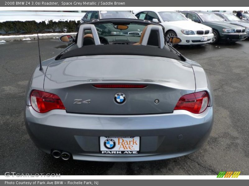 Space Grey Metallic / Saddle Brown 2008 BMW Z4 3.0si Roadster
