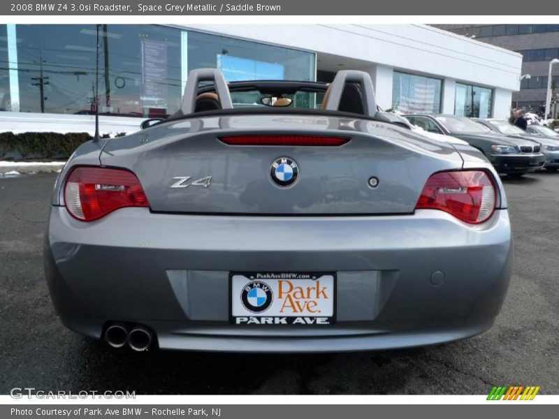 Space Grey Metallic / Saddle Brown 2008 BMW Z4 3.0si Roadster