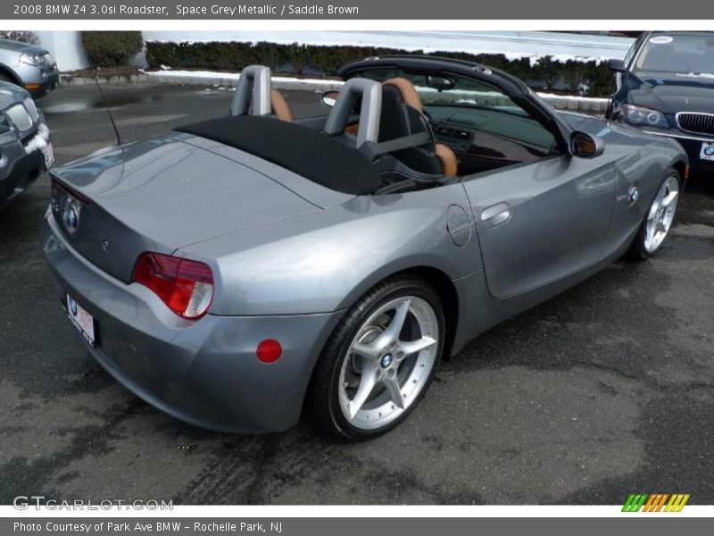 Space Grey Metallic / Saddle Brown 2008 BMW Z4 3.0si Roadster