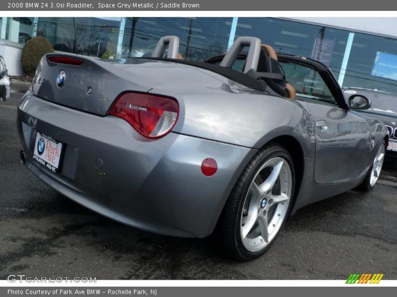 Space Grey Metallic / Saddle Brown 2008 BMW Z4 3.0si Roadster