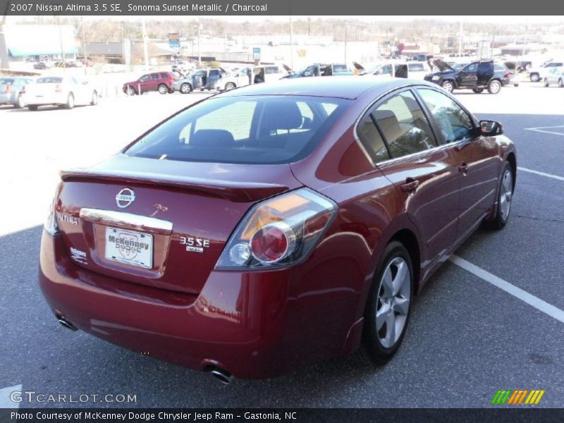 Sonoma Sunset Metallic / Charcoal 2007 Nissan Altima 3.5 SE