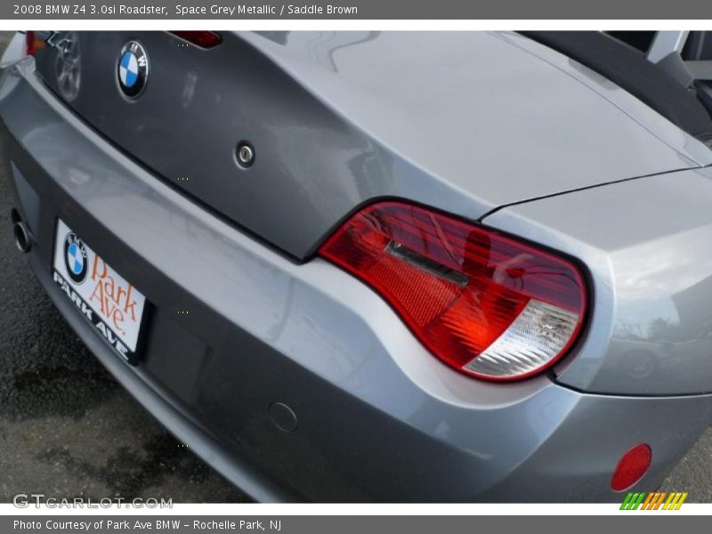 Space Grey Metallic / Saddle Brown 2008 BMW Z4 3.0si Roadster