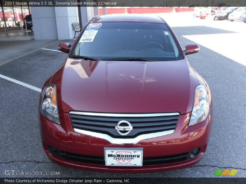 Sonoma Sunset Metallic / Charcoal 2007 Nissan Altima 3.5 SE