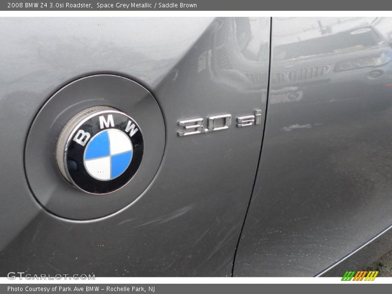 Space Grey Metallic / Saddle Brown 2008 BMW Z4 3.0si Roadster