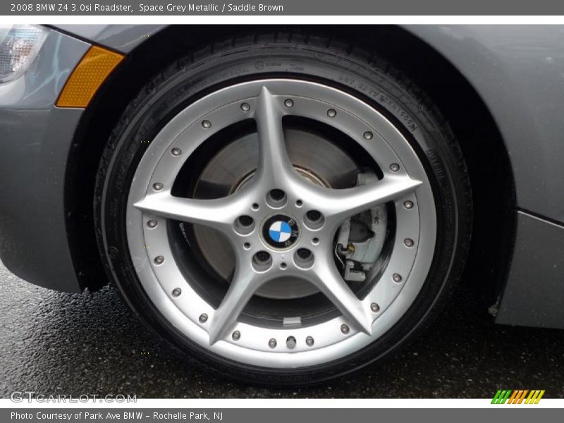 Space Grey Metallic / Saddle Brown 2008 BMW Z4 3.0si Roadster