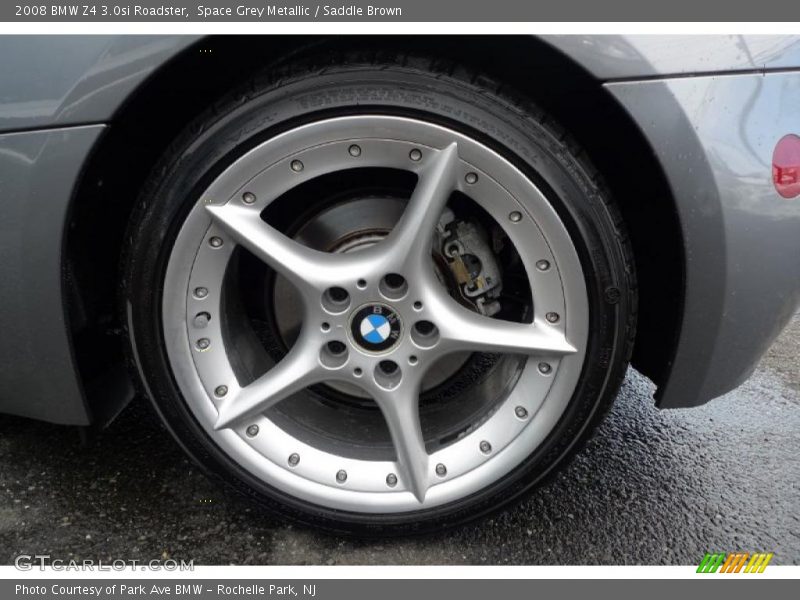 Space Grey Metallic / Saddle Brown 2008 BMW Z4 3.0si Roadster