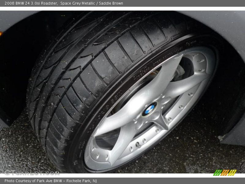 Space Grey Metallic / Saddle Brown 2008 BMW Z4 3.0si Roadster