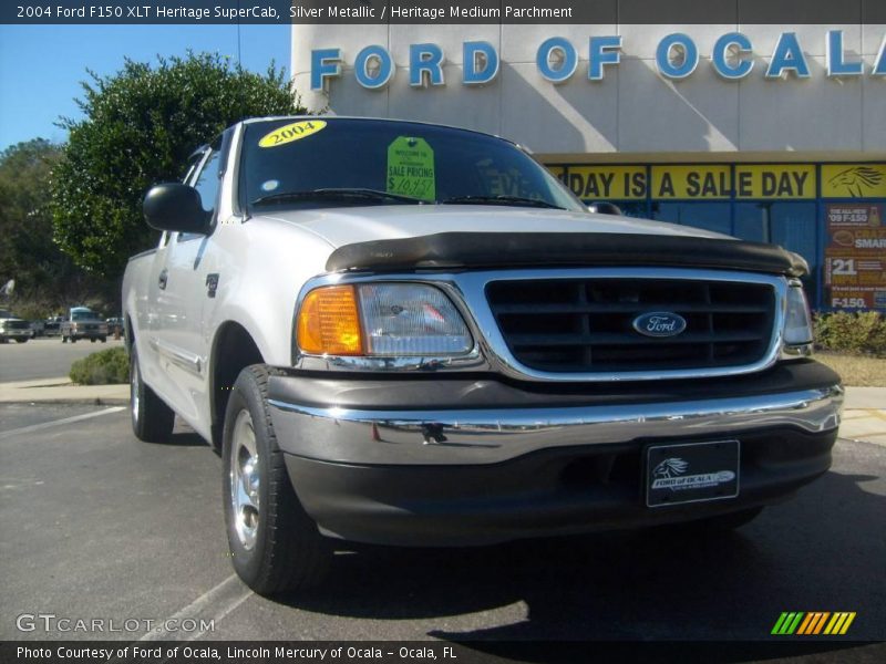 Silver Metallic / Heritage Medium Parchment 2004 Ford F150 XLT Heritage SuperCab