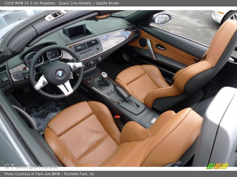 Space Grey Metallic / Saddle Brown 2008 BMW Z4 3.0si Roadster