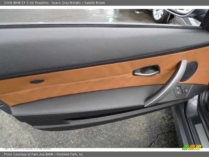 Space Grey Metallic / Saddle Brown 2008 BMW Z4 3.0si Roadster