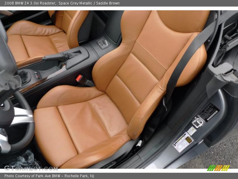 Space Grey Metallic / Saddle Brown 2008 BMW Z4 3.0si Roadster