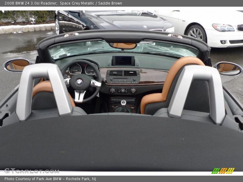 Space Grey Metallic / Saddle Brown 2008 BMW Z4 3.0si Roadster