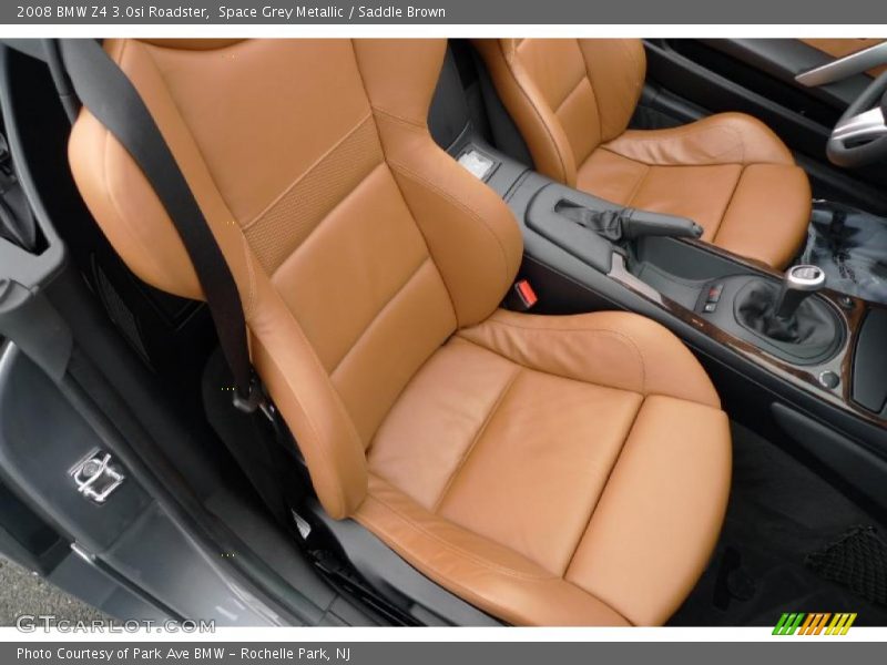 Space Grey Metallic / Saddle Brown 2008 BMW Z4 3.0si Roadster