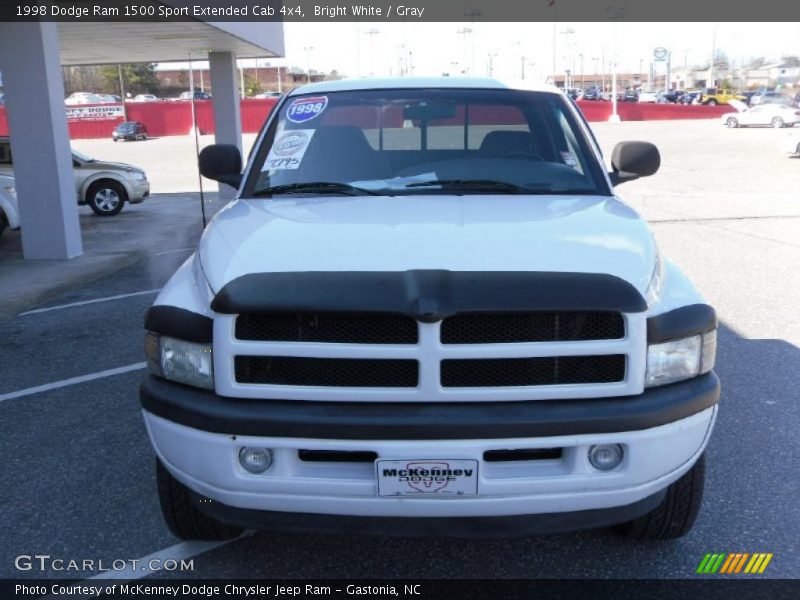 Bright White / Gray 1998 Dodge Ram 1500 Sport Extended Cab 4x4