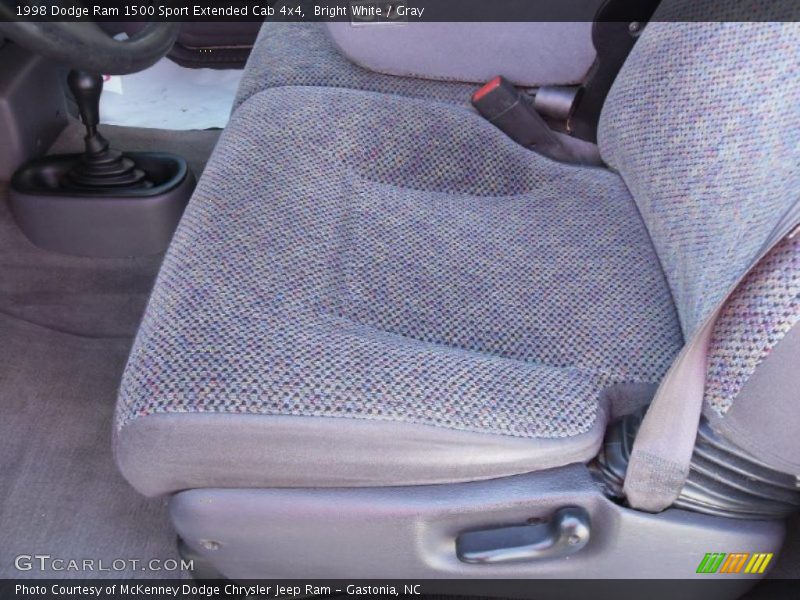 Bright White / Gray 1998 Dodge Ram 1500 Sport Extended Cab 4x4