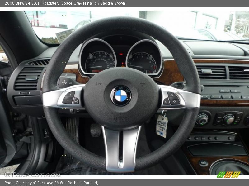 Space Grey Metallic / Saddle Brown 2008 BMW Z4 3.0si Roadster