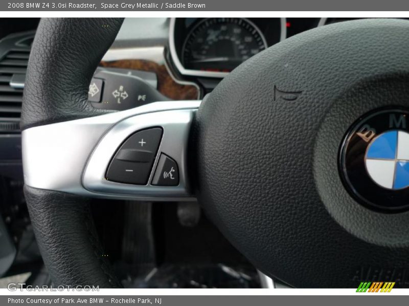 Space Grey Metallic / Saddle Brown 2008 BMW Z4 3.0si Roadster