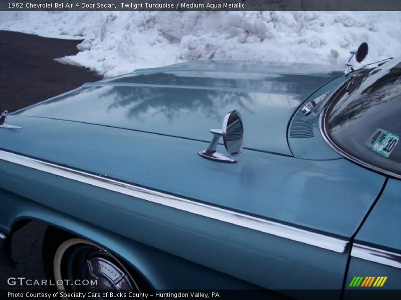 Twilight Turquoise / Medium Aqua Metallic 1962 Chevrolet Bel Air 4 Door Sedan