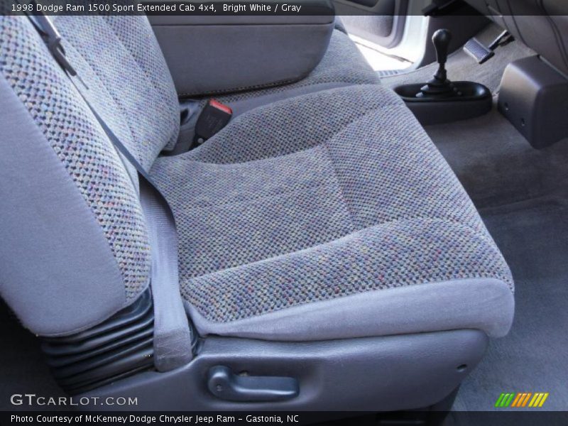 Bright White / Gray 1998 Dodge Ram 1500 Sport Extended Cab 4x4
