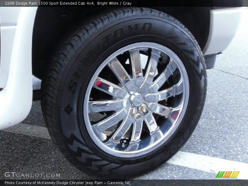 Bright White / Gray 1998 Dodge Ram 1500 Sport Extended Cab 4x4
